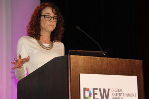 Shira Lazar, co-founder, host, EP, What's Trending during DEW Expo day two welcoming remarks