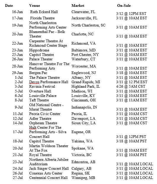 concert dates