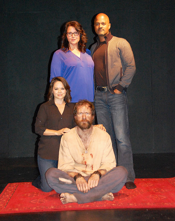 Group Photo of cast of Two Rooms RobMathes, Emily Mura-Smith, Stephanie Lesh-Farrell, Don Franklin