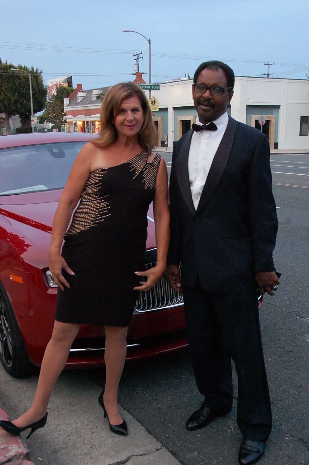 Sheryl Aronson, The Hollywood 360 Journalist and Director of Communications, Soul Records & Robert E. Johnson, CEO of Soul Records in Beverly Hills