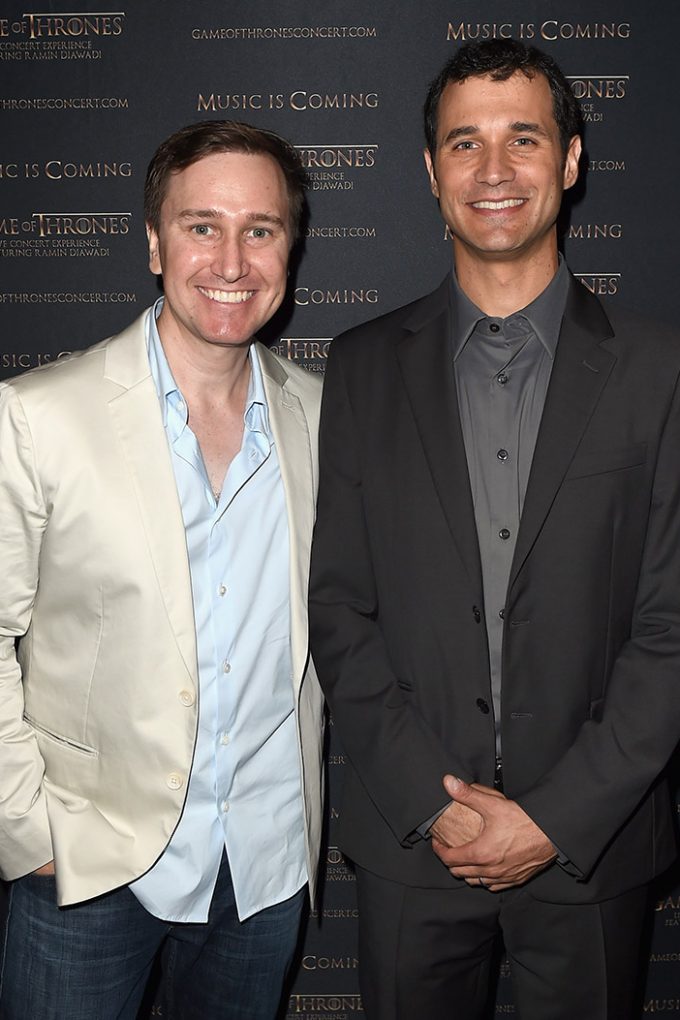SRAE Productions designer Curtis Adams and composer Ramin Djawadi .”Game Of Thrones” Live Concert Experience Announcement Event