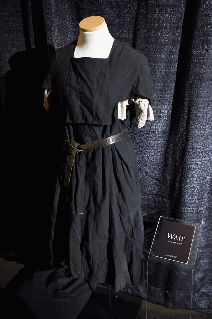 An exclusive costume on display .”Game Of Thrones” Live Concert Experience Announcement Event