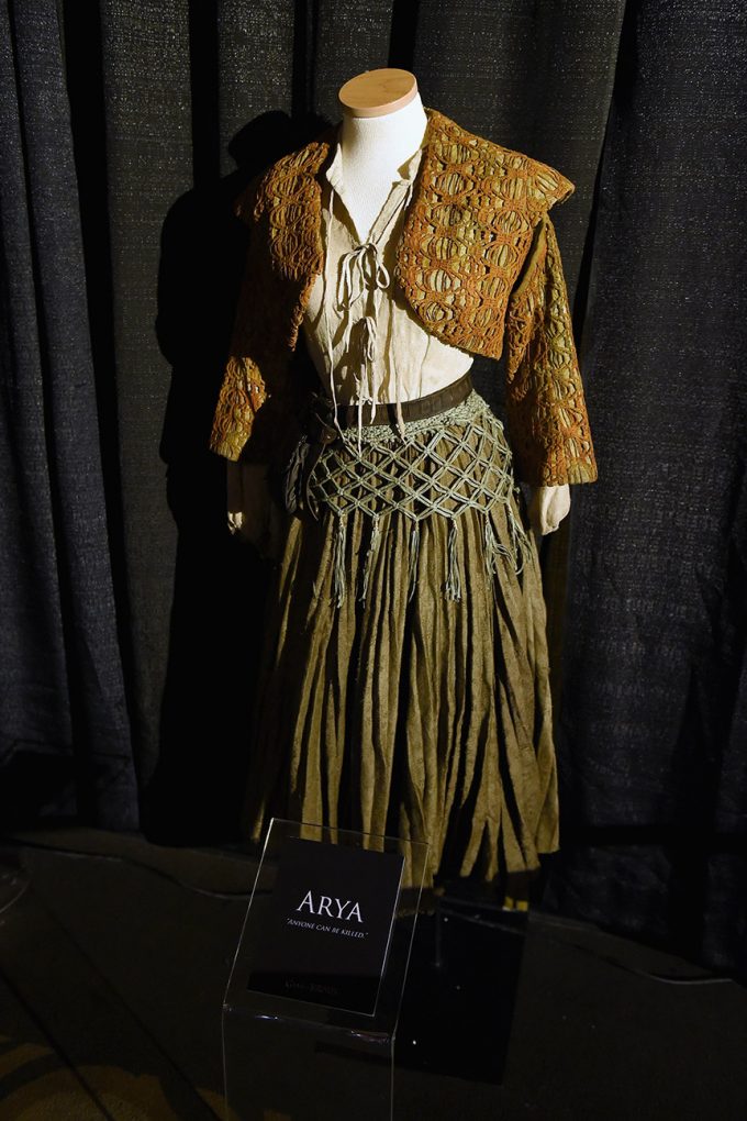 An exclusive costume on display . “Game Of Thrones” Live Concert Experience Announcement Event