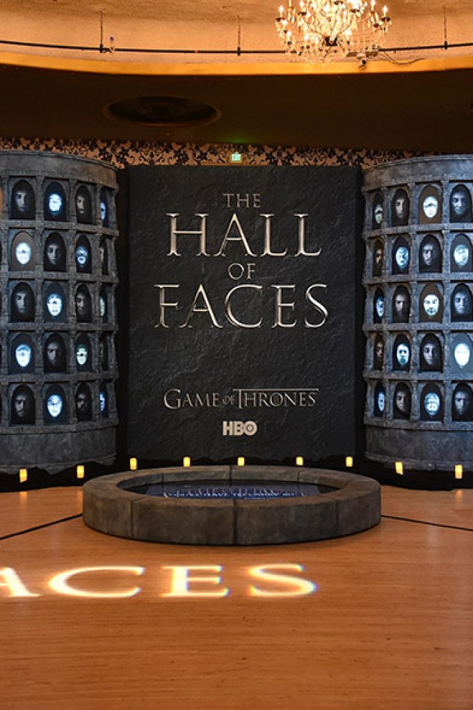 Hall of Faces interactive exhibit. “Game Of Thrones” Live Concert Experience Announcement Event