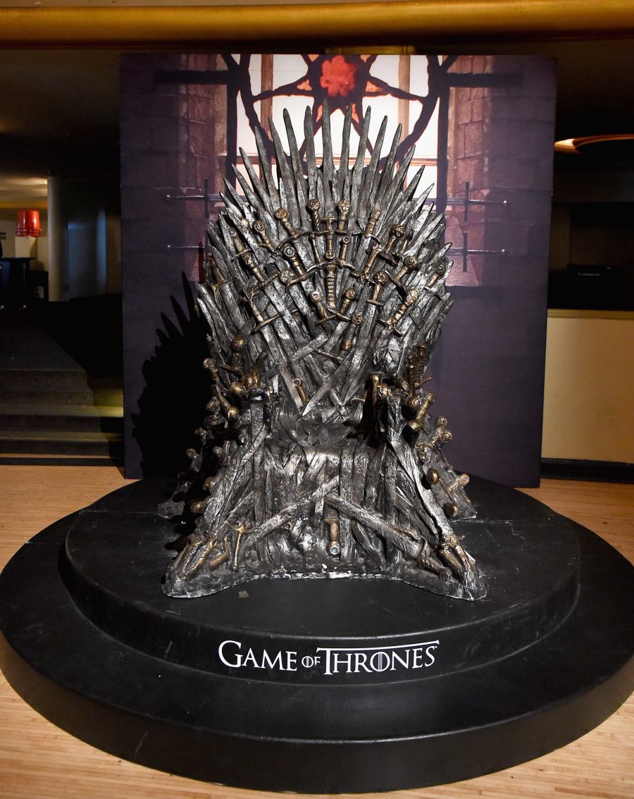 The Iron Throne on display during the announcement of the Game of Thrones® Live Concert Experience featuring composer Ramin Djawadi at the Hollywood Palladium on August 8, 2016 in Los Angeles, California.  (Photo by Kevin Winter/Getty Images for Live nation Entertainment )