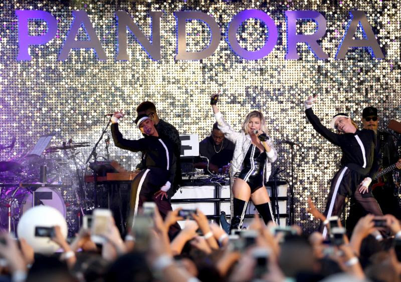 Singer Fergie performs onstage. Photo by Diana Fields-Getty Images for Pandora Media Inc