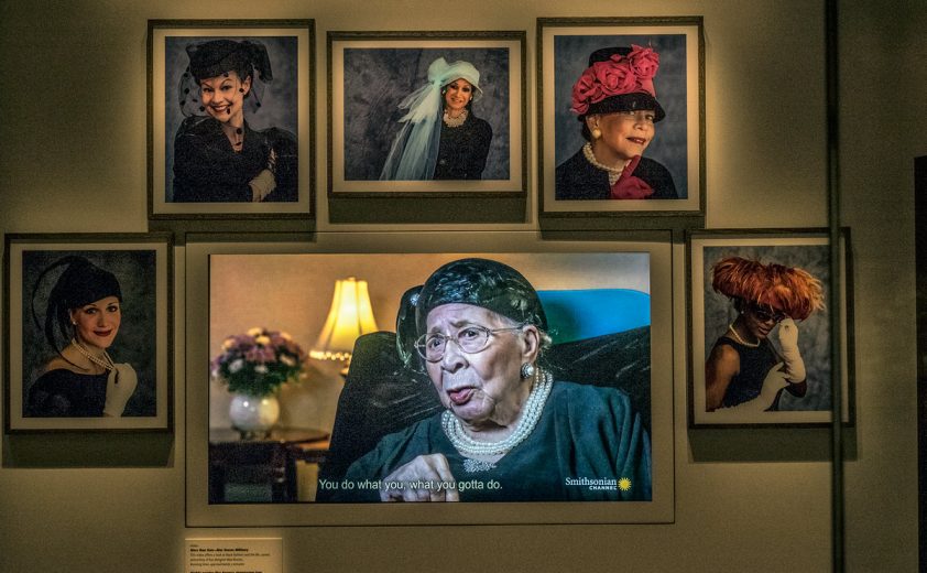 The exhibit honoring Mae Reeves and her West Philadelphia hat shop. ED HILLE / Staff Photographer