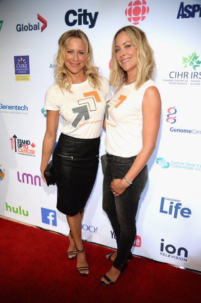 actresses Brittany Daniel (L) and Cynthia Daniel attend Stand Up To Cance