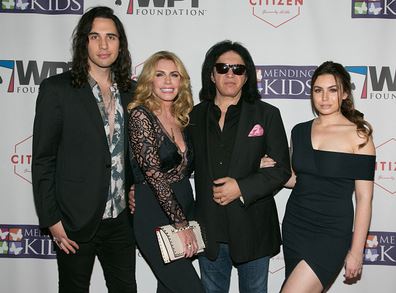 Nick Simmons, Shannon Tweed , Gene Simmons and Sophie Simmons