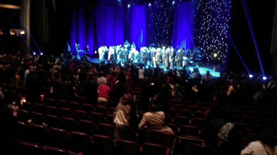 everyone on stage after quincy jones gala last night