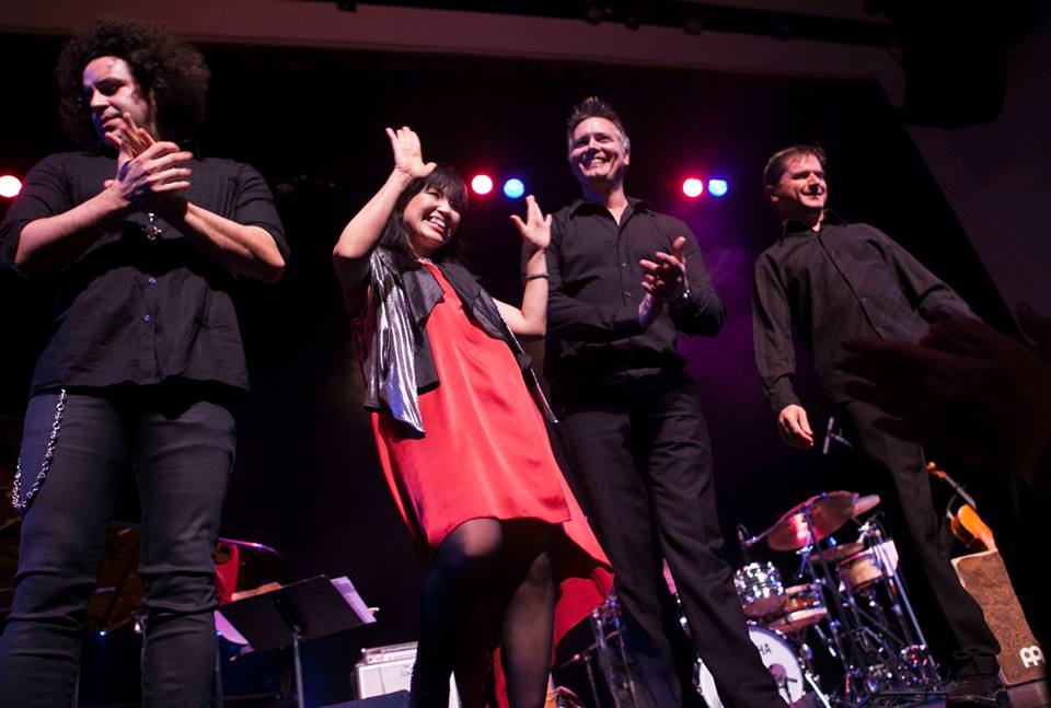 (L-R) Carlitos Del Puerto, Keiko Matsui,, Jimmy Branly