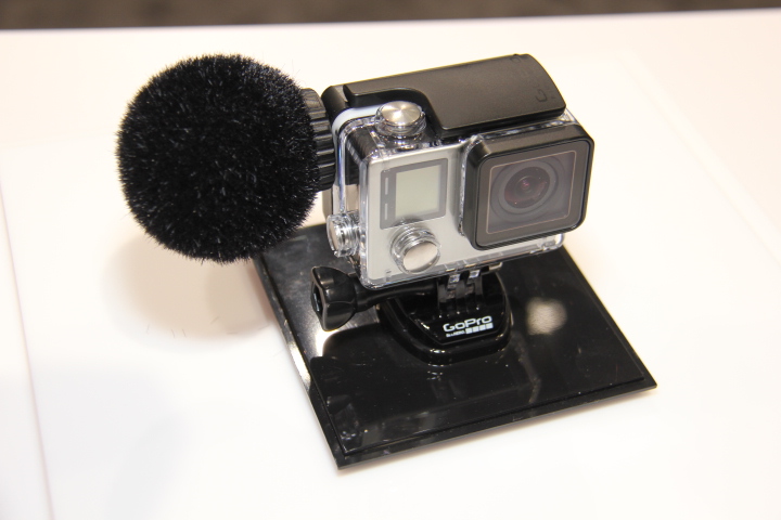 Sennheiser's MKE 2 mic for GoPro camera (Photo by: Fredwill Hernandez/The Hollywood 360)