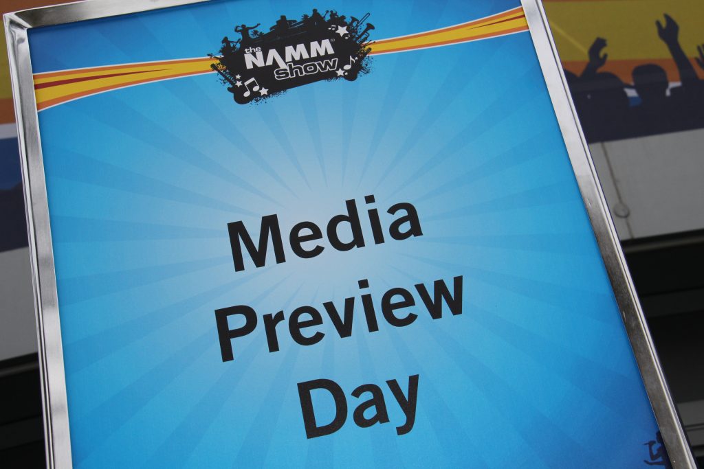 NAMM Media Preview Day logo (Photo by: Fredwill Hernandez/The Hollywood 360)