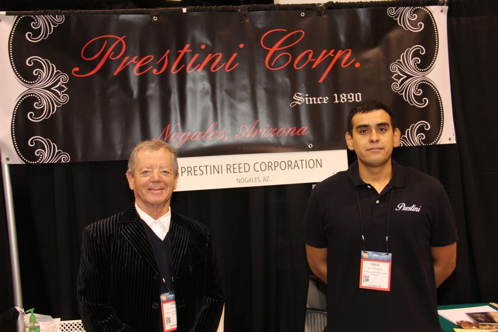 Giuseppe "Pino" Prestini, Pres. -Prestini [U.S.A] with employee Raul Dorian Morales (Photo by: Fredwill Hernandez/The Hollywood 360)