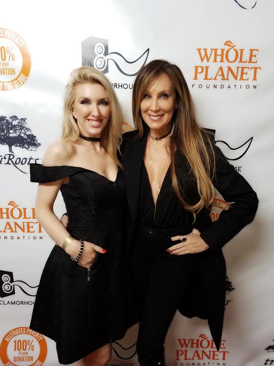 Actress Erin Gavin seen with Producer Cindy Cowan at the Whole Planet Grammy party held at OHM in Hollywood.