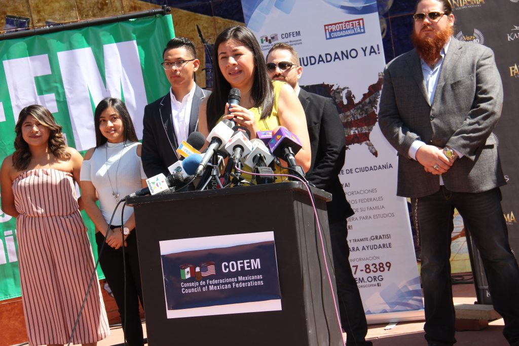 Annabella Bastida, Executive Director, COFEM, explains COFEM's mission (Photo by: Fredwill Hernandez/The Hollywood 360)