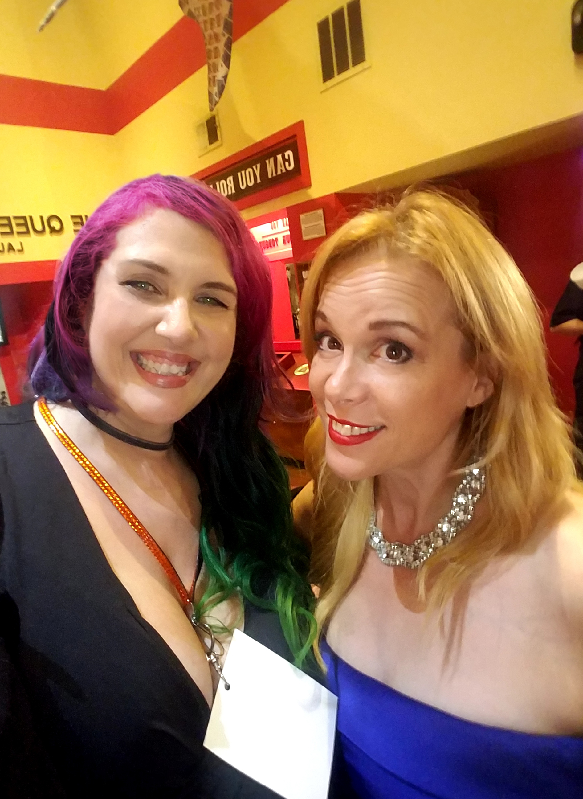 (L-R) Linita Masters(Editor , The Hollywood 360) and Chase Masterson