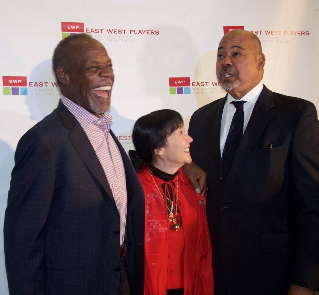 Danny Glover, June Angela and Ben Guillory on the Red Carpet at Opening Night of "Yohen" Photo Credit: Sheryl Aronson