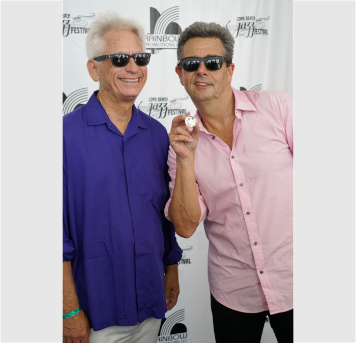 David Benoit and Marc Antoine Backstage