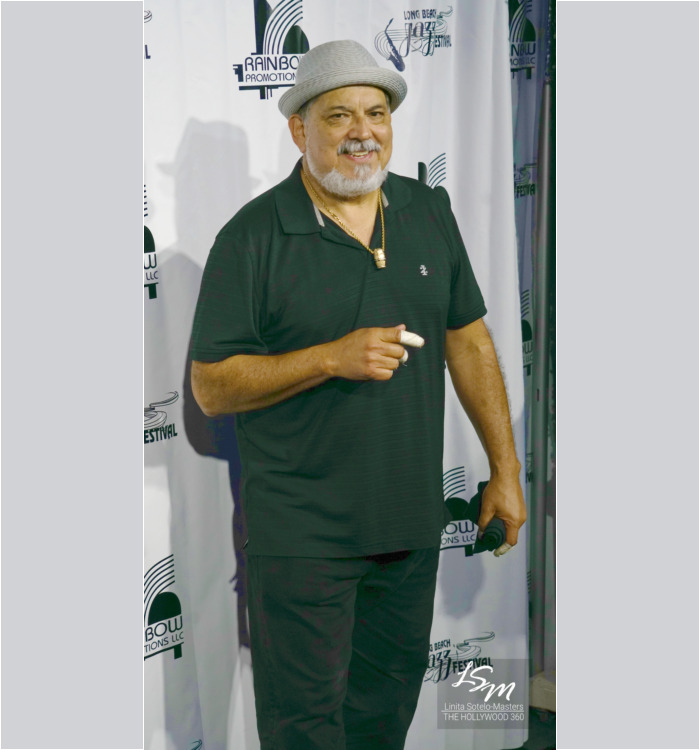 Poncho Sanchez backstage