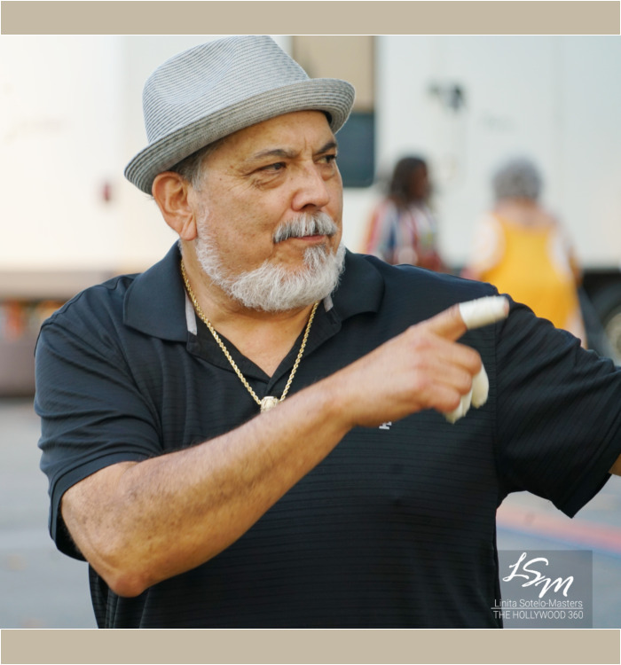 Poncho Sanchez backstage
